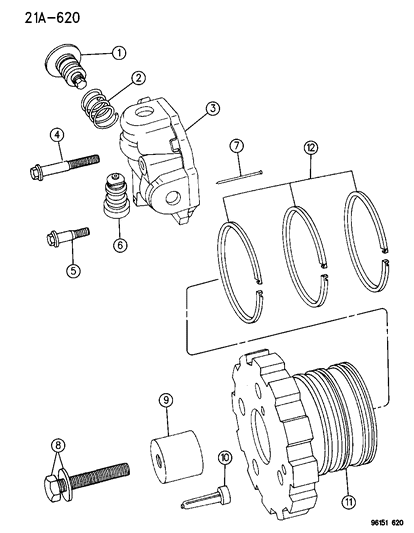 1996 Chrysler Town & Country Governor , Automatic Transaxle Diagram