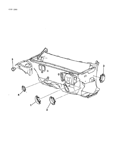 1984 Chrysler New Yorker Plugs Cowl Dash Diagram