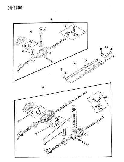 1985 Jeep Wrangler Snow Plow Hydraulic Control Valves Diagram
