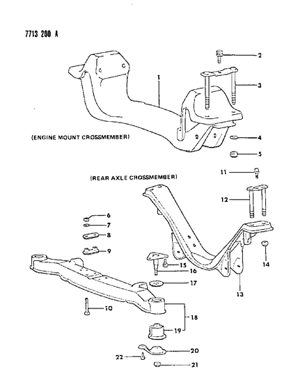 1987 Chrysler Conquest Frame Diagram