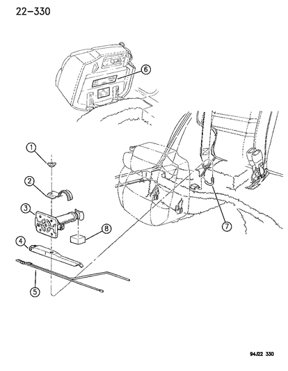 1995 Jeep Grand Cherokee SPACER Jacking Diagram for 52087666