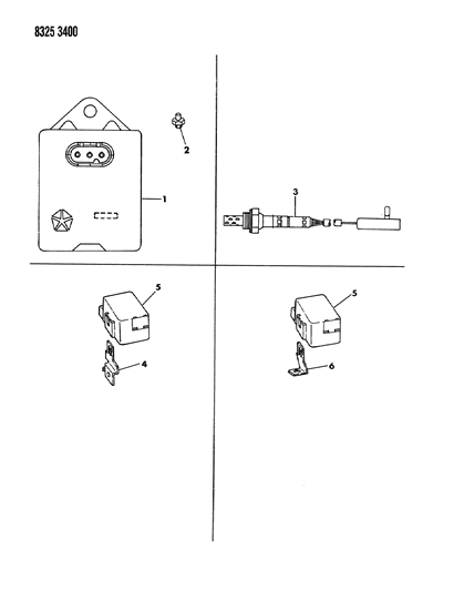 1988 Dodge W250 Emission Controls And Switches Diagram