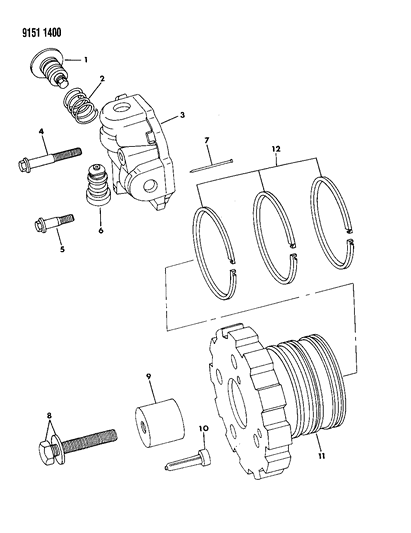 1989 Chrysler New Yorker Governor, Automatic Transaxle Diagram