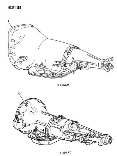 1991 Dodge W350 Automatic Transmission Assembly Diagram