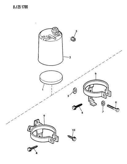 1990 Jeep Grand Wagoneer Vapor Canister Diagram