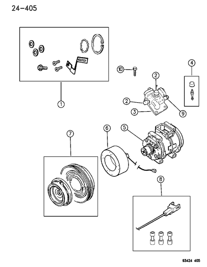 1994 Chrysler LHS Compressor Diagram