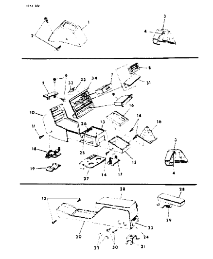 1984 Dodge Charger Console Diagram