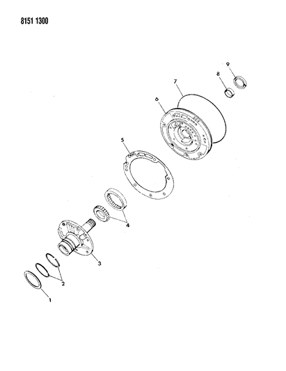 1988 Dodge Aries Oil Pump With Reaction Shaft Diagram