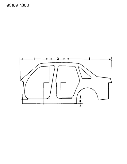 1993 Dodge Shadow Aperture Panels Diagram