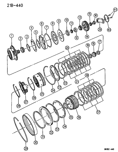 1996 Chrysler Cirrus Gear Train Diagram