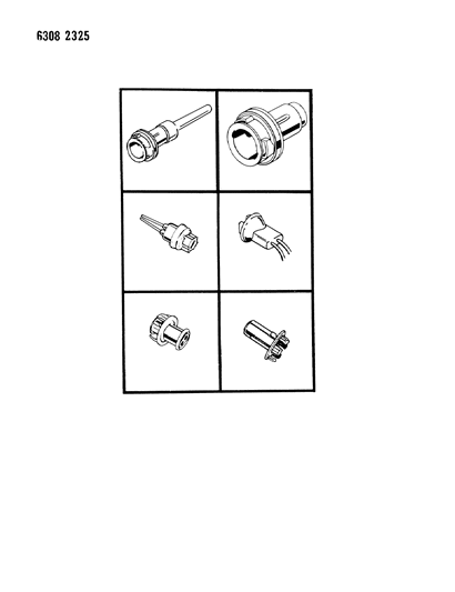 1987 Dodge Ramcharger Sockets & Cables Diagram