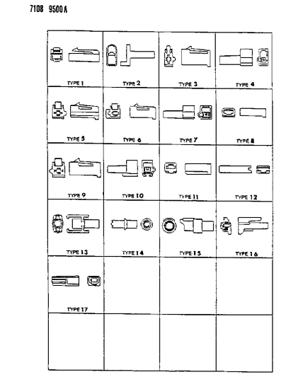 1987 Chrysler Fifth Avenue Insulators 1 Way Diagram