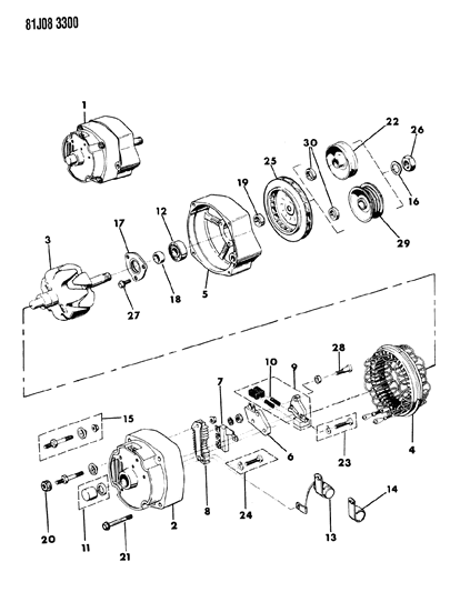 1984 Jeep Wrangler Alternator Diagram 2