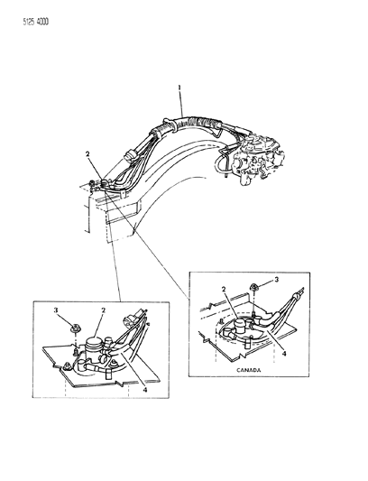 1985 Dodge Charger Vapor Canister Diagram 1