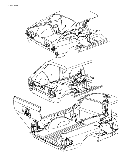1984 Dodge Rampage Wiring - Body & Accessories Diagram