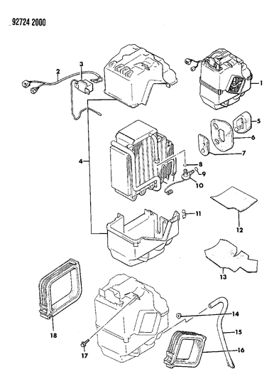 1994 Dodge Colt Air Conditioner Unit Diagram 2