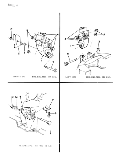 1985 Dodge Diplomat Engine Mounting Diagram