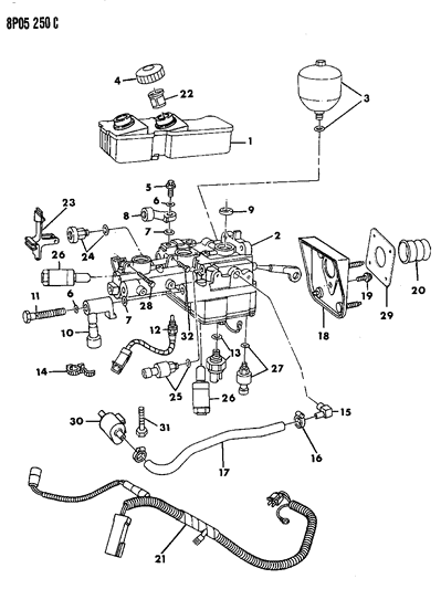 1990 Dodge Monaco Master Cylinder Diagram
