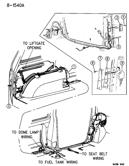 1995 Dodge Grand Caravan Wiring - Body & Accessories Diagram