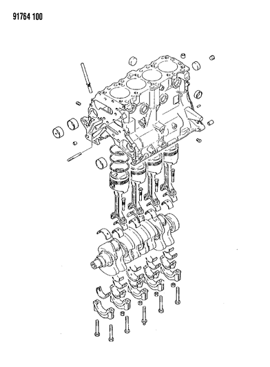 1991 Dodge Ram 50 Short Engine Diagram 1