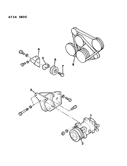 1984 Dodge Conquest Adapter Packages Diagram
