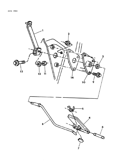 1985 Dodge Ram Van Accelerator Pedal Diagram