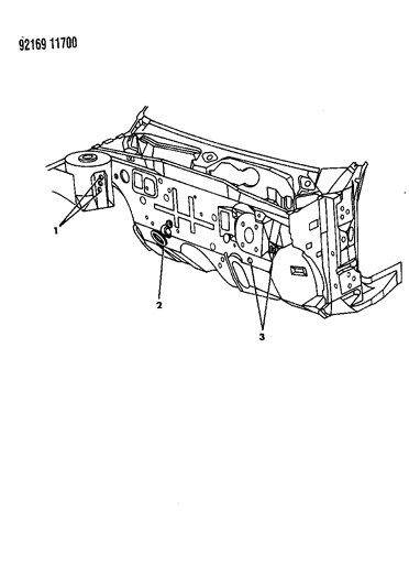 1992 Chrysler New Yorker Dash Panel Plugs Diagram