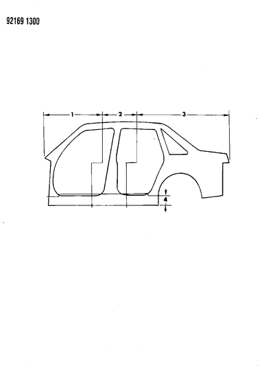 1992 Dodge Shadow Aperture Panels Diagram