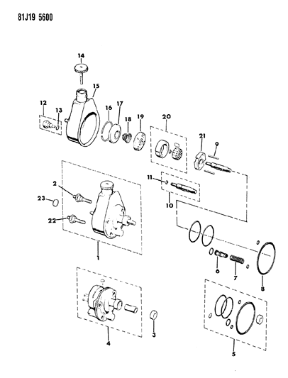 1986 Jeep Grand Wagoneer Power Steering Pump Diagram