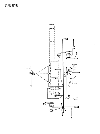 1985 Jeep Grand Wagoneer Wiring - Instrument Panel Diagram
