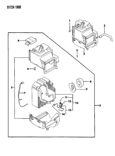 1991 Dodge Colt Air Conditioner Unit Diagram
