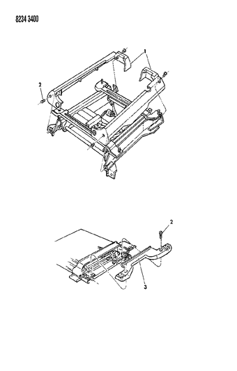 1988 Chrysler Town & Country Covers - Electric Seat Adjuster Diagram