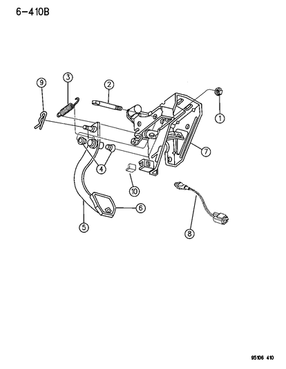 1995 Chrysler Cirrus Clutch Pedal Diagram