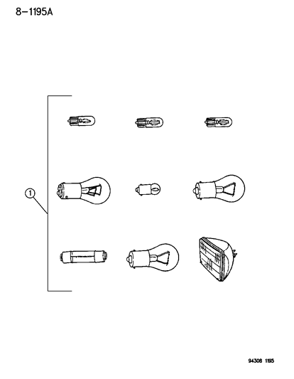 1994 Dodge Ram Van Bulbs And Sockets Diagram