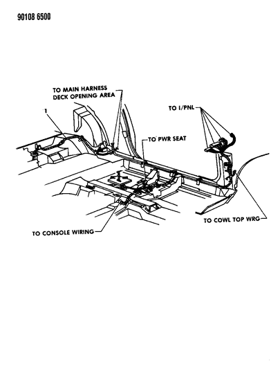 1990 Dodge Daytona Wiring - Body & Accessories Diagram