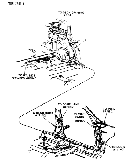 1987 Dodge Lancer Wiring - Body & Accessories Diagram