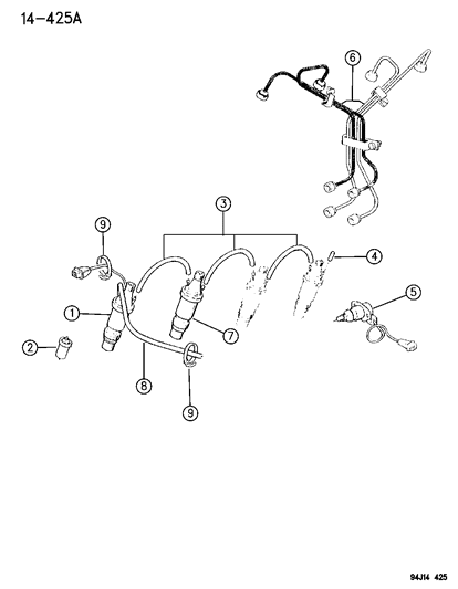 1996 Jeep Cherokee Fuel Injection System Diagram 1