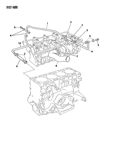 1989 Chrysler TC Maserati Turbo Water Cooled System Diagram