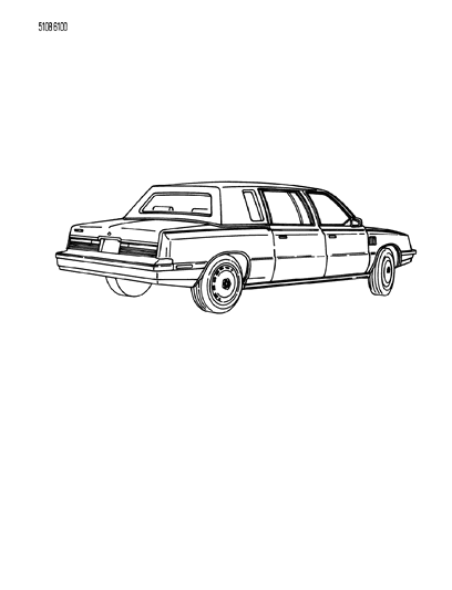 1985 Chrysler Town & Country Wiring - Body & Accessories Diagram 1