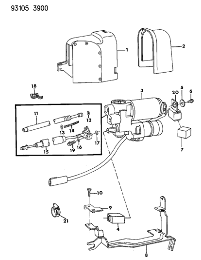 1993 Chrysler Imperial Anti-Lock Brake System Diagram