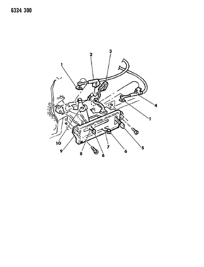 1986 Dodge D250 Controls, Heater Diagram