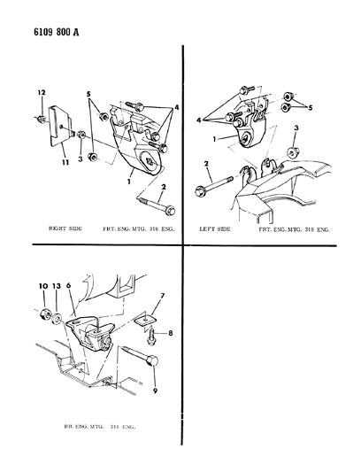 1986 Chrysler Fifth Avenue Engine Mounting Diagram