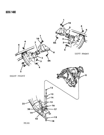 1989 Dodge Ramcharger Engine Mounting Diagram 2