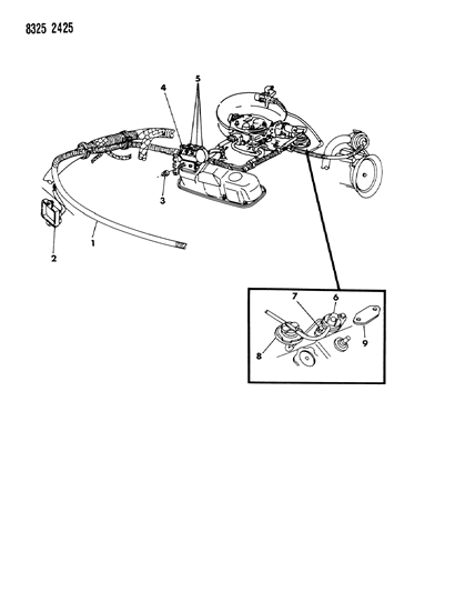 1989 Dodge Ramcharger EGR System Diagram 2