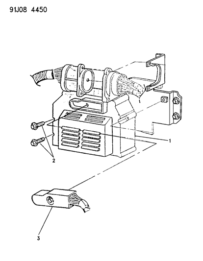 1991 Jeep Wrangler Single Board Engine Controller Diagram