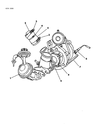 1984 Chrysler Town & Country Turbo Charger Diagram
