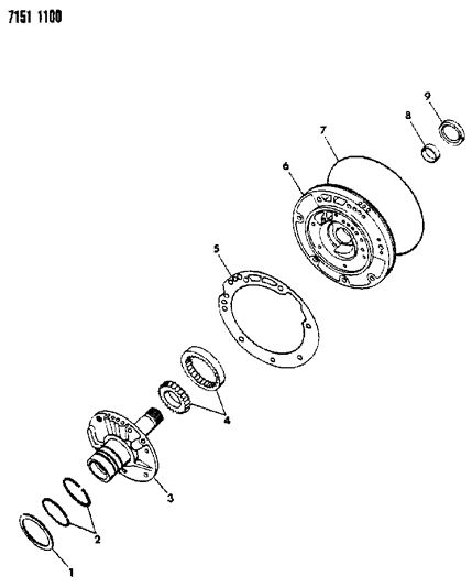 1987 Chrysler Fifth Avenue Oil Pump With Reaction Shaft Diagram 1