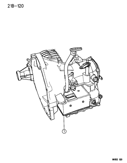 1996 Chrysler Town & Country Transaxle Assembly Diagram 2