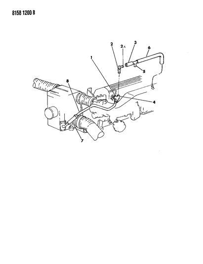 1988 Dodge Aries Crankcase Ventilation Diagram 3