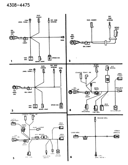 1984 Dodge Ram Van Wiring - Emission Diagram